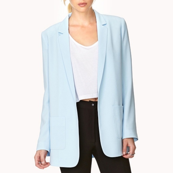 Forever 21 Jackets & Blazers - Baby Blue Boyfriend Blazer